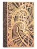 Paperblanks Adressbuch ''Die Chanin-Spirale'' in Braun/ Gold - (B)9,5 x (H)14 cm