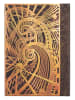 Paperblanks Notatnik "The Chanin Spiral" w kolorze złoto-brązowym w linie - 13 x 18 cm