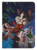 Paperblanks Notatnik "Cat and the Fiddle" ze wzorem w linie - 12 x 17 cm