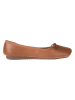 Clarks Leren ballerina's "Freckle Ice" lichtbruin