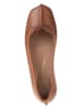 Clarks Leren ballerina's "Freckle Ice" lichtbruin