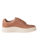 Clarks Skórzane sneakersy "Mykah Joy" w kolorze jasnobrązowym
