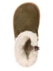 lamino Leder-Boots in Khaki