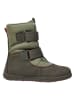 lamino Leder-Barfuß-Boots in Khaki