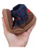 lamino Leren barefootschoenen donkerblauw/lichtbruin