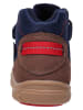 lamino Leren barefootschoenen donkerblauw/lichtbruin