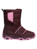 lamino Leren winterboots rood