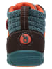 lamino Leren barefootschoenen bruin/blauw