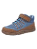 lamino Leren barefootschoenen blauw/lichtbruin