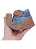 lamino Leren barefootschoenen blauw/lichtbruin