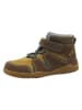 lamino Leder-Barfußschuhe in Braun/ Gelb