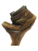 lamino Leder-Barfußschuhe in Braun/ Gelb