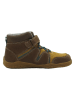 lamino Leder-Barfußschuhe in Braun/ Gelb