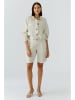 Oui Leinen-Blouson in Creme