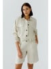 Oui Leinen-Blouson in Creme
