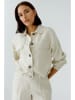 Oui Leinen-Blouson in Creme