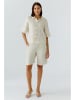 Oui Leinenbluse in Creme