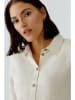 Oui Leinenbluse in Creme