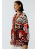 Oui Vest bruin/rood