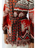 Oui Vest bruin/rood