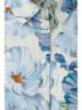 Oui Bluse in Hellblau/ Weiß