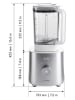 Zwilling Blender stojący w kolorze srebrnym - 1,8 l