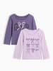 GAP 2er-Set: Longsleeves in Lila
