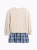 GAP Sweatjurk beige/blauw