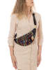 Anna Morellini Leren borstbuidel "Carola" zwart/meerkleurig - (B)32 x (H)16 x (D)9,5 cm