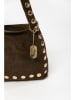 Anna Morellini Leder-Schultertasche "Lania" in Braun - (B)25 x (H)22 x (T)9 cm
