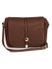 Anna Morellini Leder-Umhängetasche "Monte Avella" in Braun - (B)25 x (H)23 x (T)7 cm