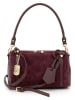 Anna Morellini Leder-Schultertasche "Tredia" in Bordeaux - (B)26 x (H)19 x (T)9 cm