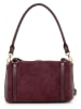 Anna Morellini Leder-Schultertasche "Tredia" in Bordeaux - (B)26 x (H)19 x (T)9 cm