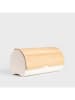 Homla Brotkasten ''Rakel'' in Beige/ Weiß - (B)38 x (H)21 x (T)25 cm