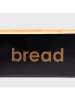 Homla Brotkasten ''Parma'' in Schwarz - (B)44 x (H)12 x (T)21 cm