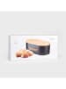 Homla Brotkasten ''Parma'' in Schwarz - (B)44 x (H)12 x (T)21 cm