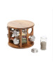 Homla 9tlg. Gewürzregal-Set ''Mooka'' in Hellbraun - (H)15 x Ø 19 cm 