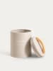 Homla Kaffeebehälter "Flora" in Beige - (H)15 x Ø 11 cm 