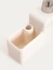 Homla Organizer do zlewu "Dosse" w kolorze kremowym - 16 x 16 cm