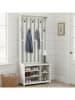 VASAGLE Garderobe in Weiß - (B)81 x (H)180 x (T)35 cm