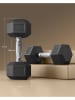 Songmics 2er-Set: Hanteln in Schwarz/ Silber - 2x 10 kg