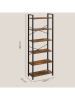 VASAGLE Standregal in Braun - (B)66 x (H)186 x (T)30 cm