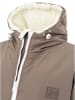 Zwillingsherz Parka in Hellbraun