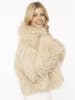 Zwillingsherz Kunstpelzjacke "Fluffy" in Beige