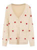 Zwillingsherz Cardigan in Beige