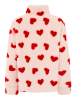Zwillingsherz Fleece trui "Herzi" lichtroze