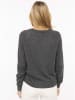 Zwillingsherz Pullover "Blogger" in Anthrazit