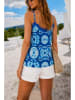 Milan Kiss Blusentop in Blau
