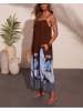 Milan Kiss Kleid in Braun/ Hellblau