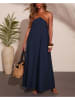 Milan Kiss Kleid in Dunkelblau/ Braun
